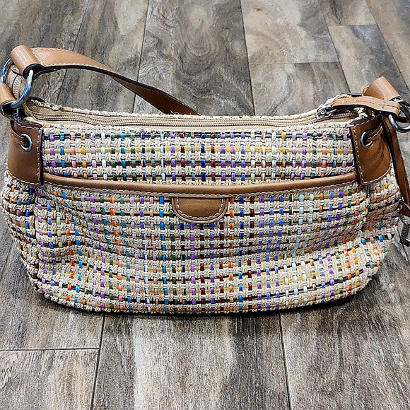 Fossil Shoulder Bag Woven Vintage - Picture 5 of 12